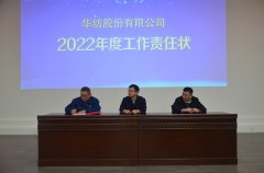 公司舉行2022年度部門工作責任狀簽訂儀式